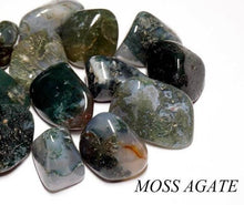 Load image into Gallery viewer, Green Moss Agate Tumbled Gemstones
