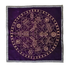 Load image into Gallery viewer, Elemental Chakra Crystal Grid Altar Cloth
