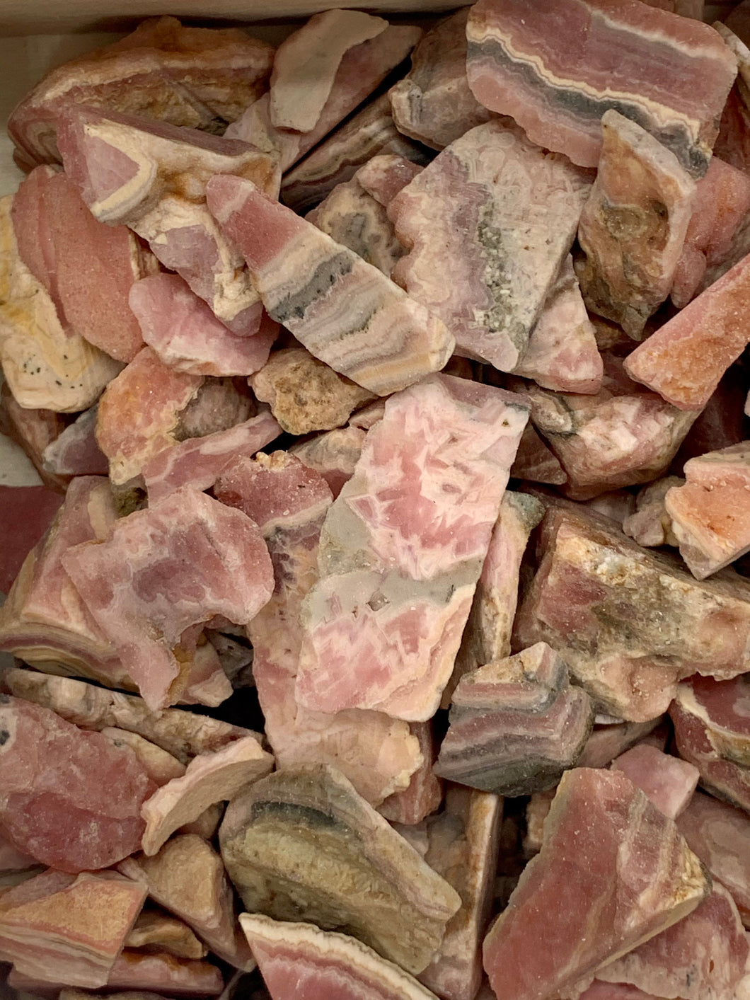 Rhodochrosite Natural Raw Slices Chips