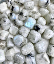 Load image into Gallery viewer, Rainbow Moonstone Tumbled Polished Stones Natural Crystal Gemstones
