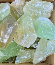 Load image into Gallery viewer, Green Calcite Rough Raw Tumbling Stones Natural Crystal Gemstone
