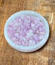 Load image into Gallery viewer, Kunzite Tumbled Crystal Chips / High Quality Natural Gemstone Chips / Bulk Wholesale Crystal Chips / 5-10mm / Crystal Confetti Chips
