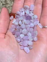 Load image into Gallery viewer, Kunzite Tumbled Crystal Chips / High Quality Natural Gemstone Chips / Bulk Wholesale Crystal Chips / 5-10mm / Crystal Confetti Chips
