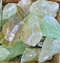 Load image into Gallery viewer, Green Calcite Rough Raw Tumbling Stones Natural Crystal Gemstone
