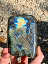 Load image into Gallery viewer, Labradorite Freeform - Gold Blue Purple Flash - 2 lb 4 oz
