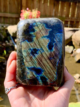 Load image into Gallery viewer, Labradorite Freeform - Gold Blue Purple Flash - 2 lb 4 oz
