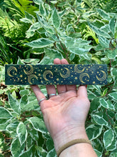 Load image into Gallery viewer, Green Jade Crystal Charging Stick / Plate Moon &amp; Stars Etched
