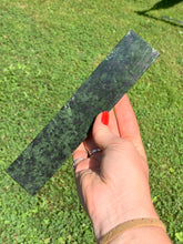 Load image into Gallery viewer, Green Jade Crystal Charging Stick / Plate Moon &amp; Stars Etched
